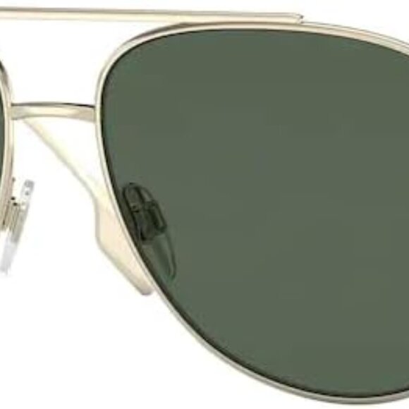 Women Aviator Sunglasses Metal Frame Green Lenses UV Protection with Care Kit - Picture 1 of 5